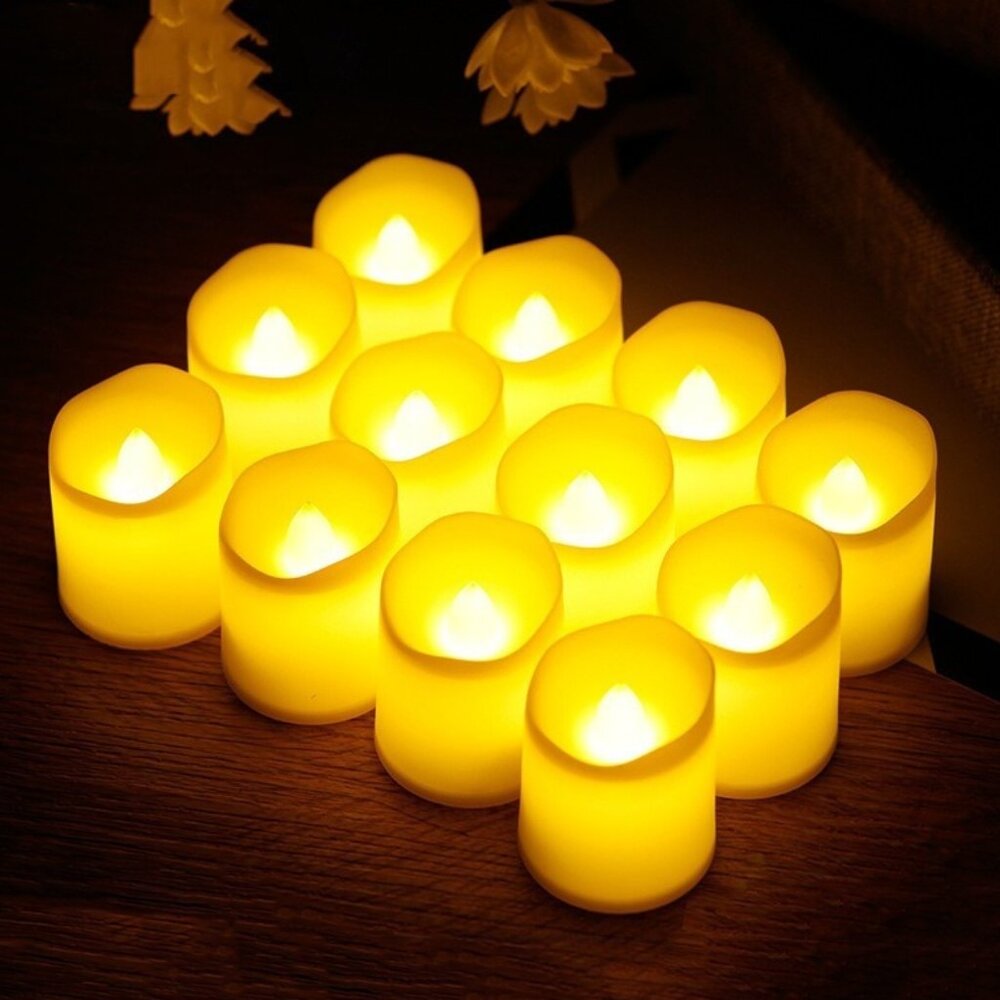 Premium Holiday floating candle lights Led Tea Candle Light Flameless  (12 pack)